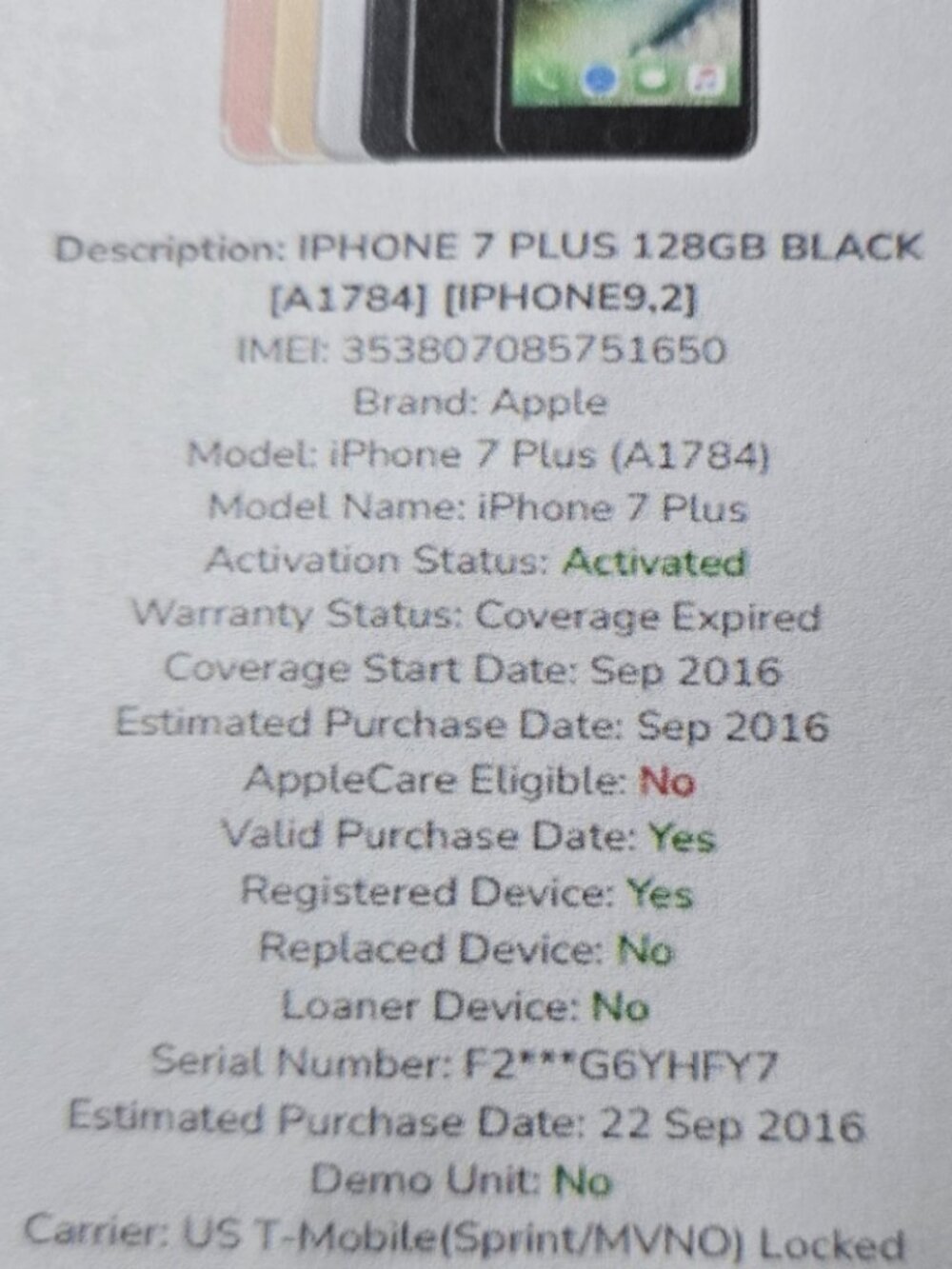 iPhone7 plus - Picture 6 of 8